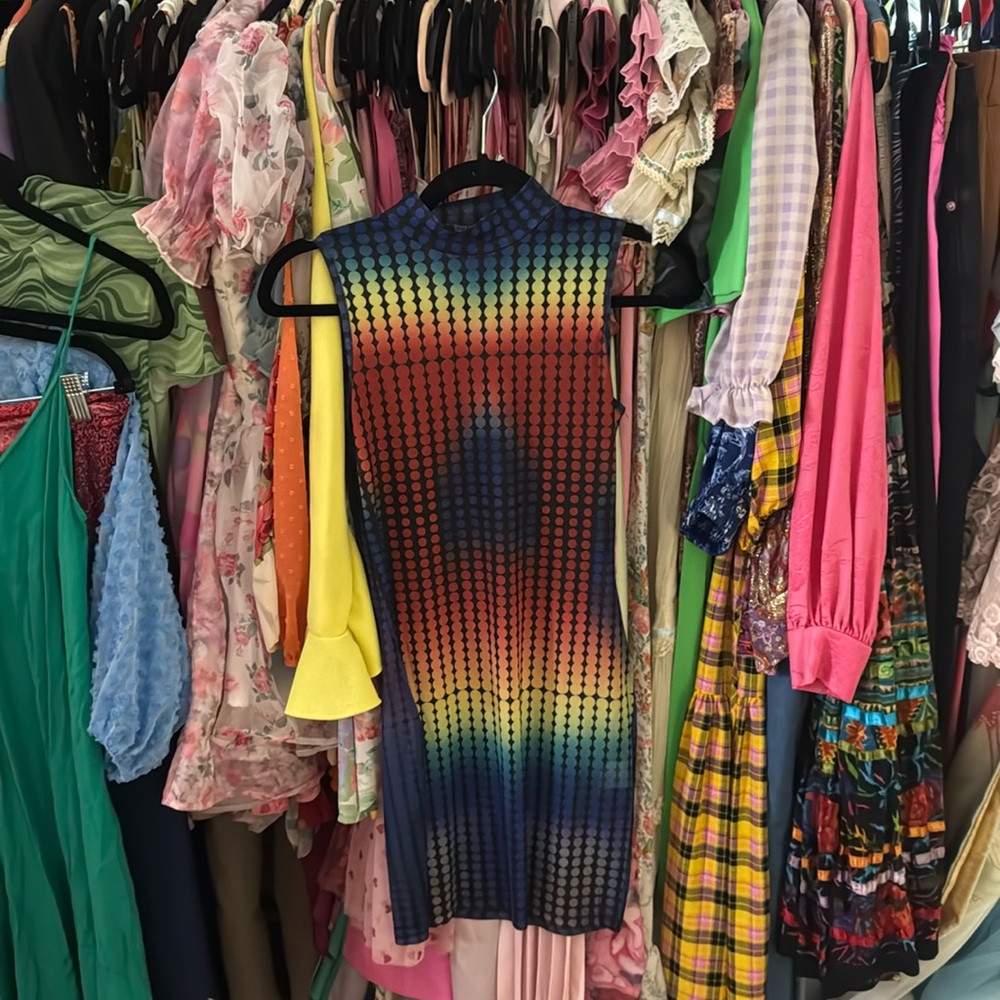 Mesh mock dress